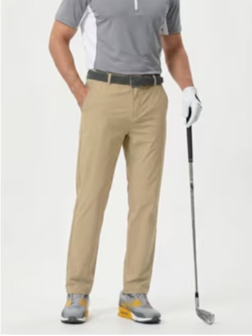 Walter Hagen Dark Khaki Flat Front Straight Leg Golf Pants 32X32